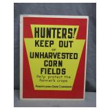 Hunters Warning Sign by Pennsylvania Game...