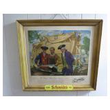 Framed Coast Guard Themed Schmidtï¿½s Ale Art
