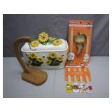 Sunflower Canister With Bonus Items
