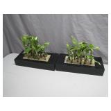 Faux Bamboo Desk Sculptures