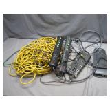 Mega Lot of Power Strips and Extension Cords