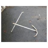 Large Metal Anchor With Weathered Patina