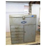 Chevrolet Metal Storage Cabinet with Drawers