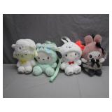 Four Sanrio-Themed Plush Backpacks