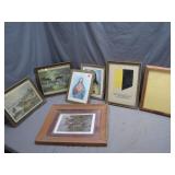 Eclectic Set of Framed Artwork and Prints