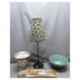 Eclectic Home Decor Bundle With Lamp