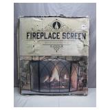 Metal Mesh Fireplace Screen in Box