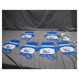 Festive String of Illuminated Snowmen