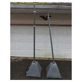 Freestanding Pole System w/ Weighted Bases