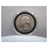 1941 Washington Silver Quarter in Capsule