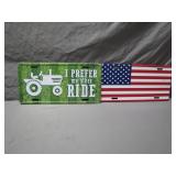 Two Unique Novelty License Plates