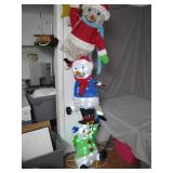 Cheerful Stacking Snowman Light Display