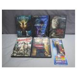 Action-Packed DVD Lot with Bonus Marvel PEZ