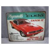 Plymouth ï¿½Cuda Metal Sign Collectible