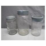 Three Crown Mason Jars With Lids