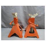 Heavy-Duty Orange Jack Stands