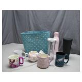 Drinkware and Storage Basket