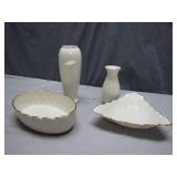4 Lenox Porcelain Pieces with Gold Trim