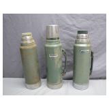3 Vintage Stanley Thermoses
