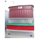 4 Totes with Secure Lids