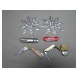 Decorative Ninja Stars and Advertising Knives