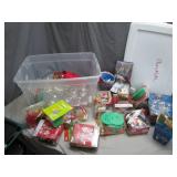 Large Assorted Holiday Craft Supplies Bin