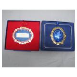 2 White House Christmas Ornaments