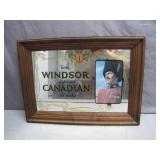 Windsor Canadian Whiskey Framed Bar Mirror