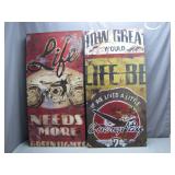 Two Retro Wall Art Panels