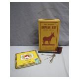 Tobacco Collectible Set with Pipe and Tools