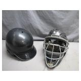 Rawlings Batting Helmet and Under Armour Mask