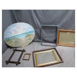 Empty Frames and Seascape Artwork