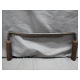 Hand-Forged Drawknife with Wooden Handles