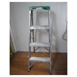 Werner Step Ladder with Green Top