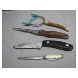 Knives and Vintage Slingshot