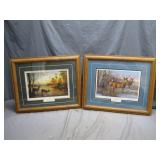 Two Framed Wildlife Prints