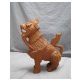 Hand-Carved Wooden Mythical Creature Figurine