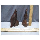 Hand-Carved Wooden Bird Sculptures