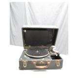 Portable Wind-Up Gramophone in Carrying Case