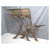 Antique Cast Iron Bench Legs with Timeless Charm