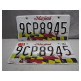 Maryland State License Plates