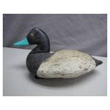 Hand-Carved Duck Decoy With Markings