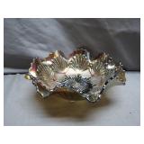 Vintage Imperial Marigold Shell & Sand Bowl