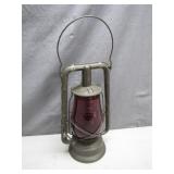 Dietz Monarch Lantern with Red Globe