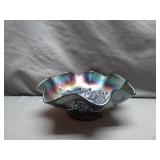 Northwood Star of David Carnival Glass Bowl