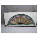 Stained Glass Window Panel, 36 in. x 17 in.
