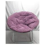 Foldable Purple Saucer Chair