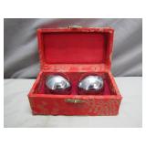 Chinese Baoding Balls in Decorative Box