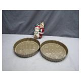 Two Cookie Molds With Decorations