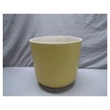 Yellow Ceramic Plant Pot with Character